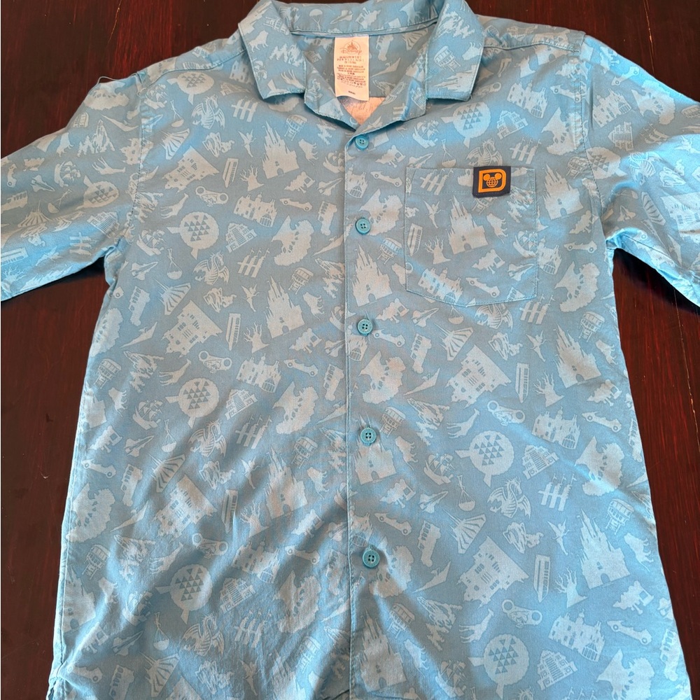 Boys Disney Parks Button Down Shirt